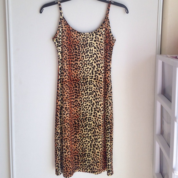 Sexy velvet leopard dress - Picture 1 of 2