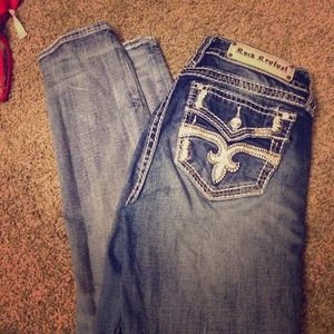 Rock Revival ankle skinny jeans size 30