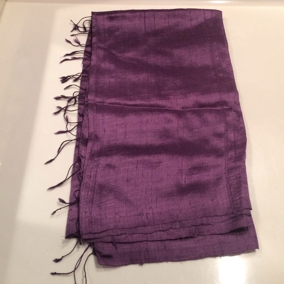 Silk purple shawl