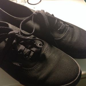 New solid black vans