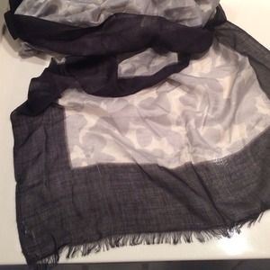 Grey and black shawl