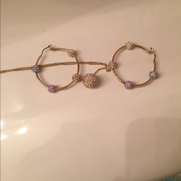 Swarovski earrings & matching necklace set