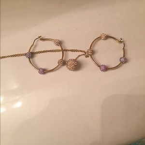 Swarovski earrings & matching necklace set