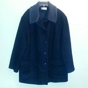 Black wool coat