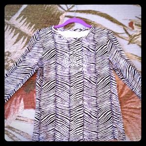 Michael Kors Zebra bling top