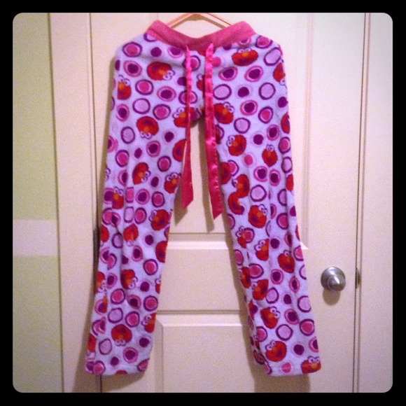 Sesame Street Elmo fuzzy pajama bottoms