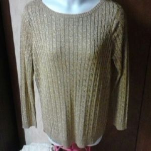 Ralph Lauren plus size gold sweater