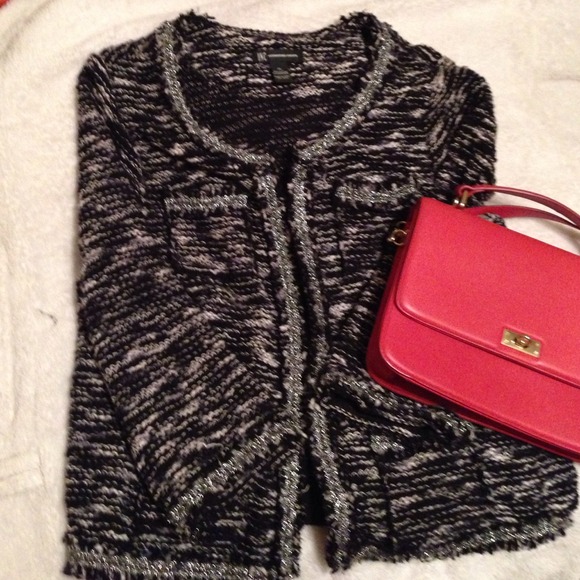 INC International Concepts Bouclé Tweed Jacket.