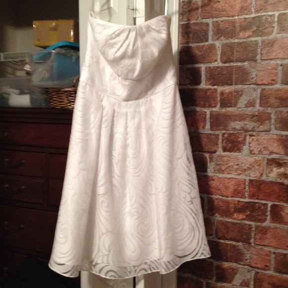 WHBM Wedding Dress and white shaw. - Picture 1 of 4
