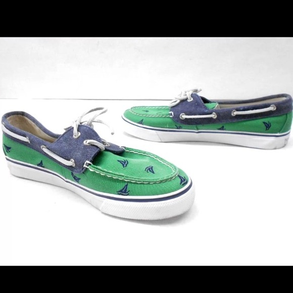 Sperry Shoes - NEW Sperry Topsiders canvas slip on boat shoes 9.5