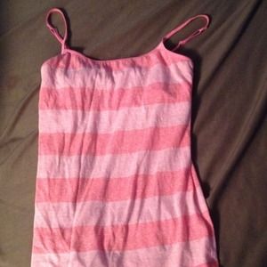 dark/light pink striped cami