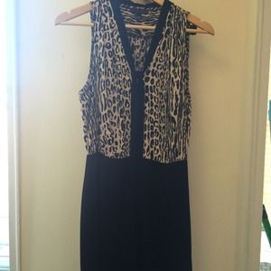 Casual leopard print dress