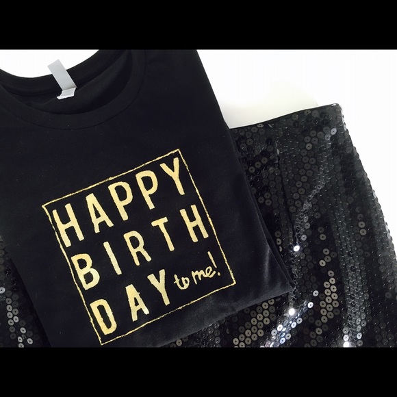 Happy birthday graphic tee featured in LuxeFinds!! - Picture 4 of 4
