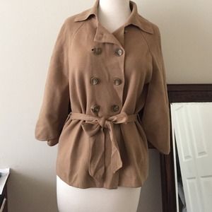 Ann Taylor camel color cape/jacket/sweater