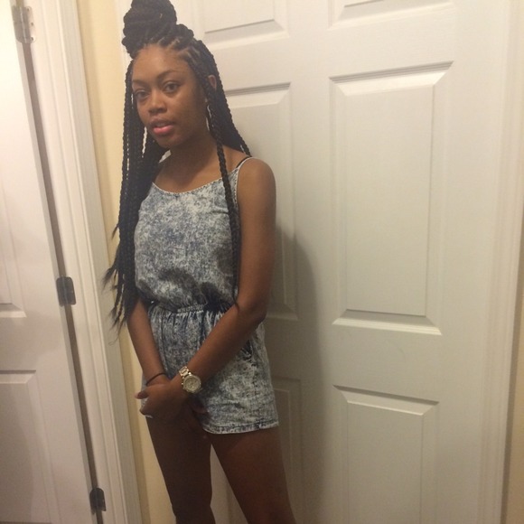 Denim Romper
