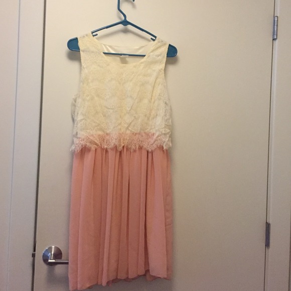 Beautiful cream and pink dress