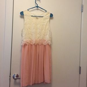 Beautiful cream and pink dress