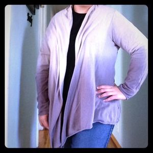 Ombré open cardigan