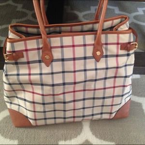 Brooks Brothers Plaid Tote
