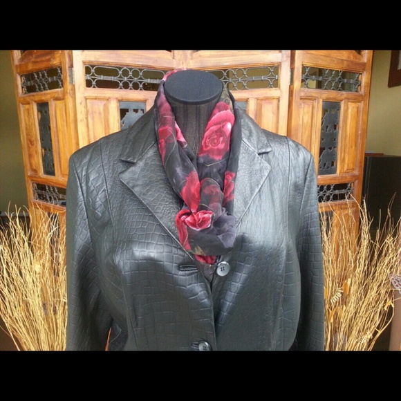Leather coat