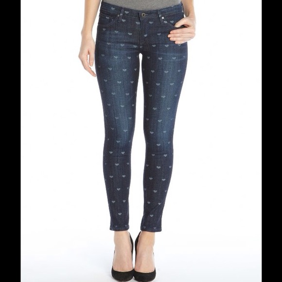 AG ADRIANO GOLDSCHMIED heart stretch skinny jeans