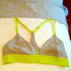 Lululemon Lime & Heather Grey Bralette