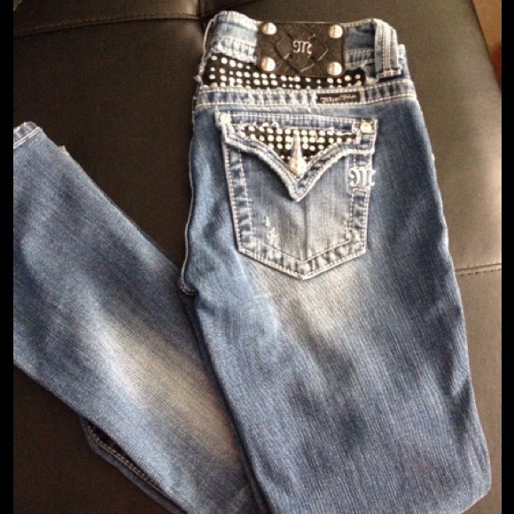 Miss Me Rhinestone Bootcut Jean