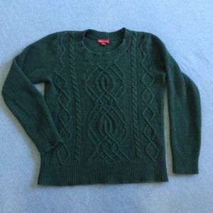 BOGO Free! Forrest Green cable sweater