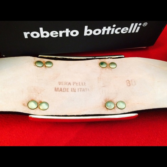 ??ITALIAN Belt black lacca by Robeto Botticelli main image 4