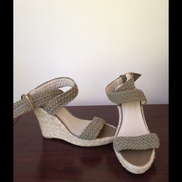 Sage green wedged sandal. Good condition. 8 1/2.