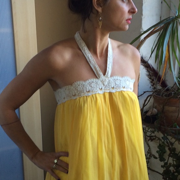 Yellow Miguelina Dress Small - Picture 3 of 4