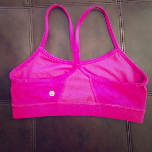 Lululemon dark pink flow y bra