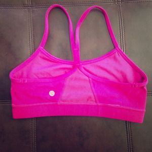 Lululemon dark pink flow y bra