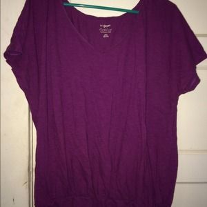 Purple V neck