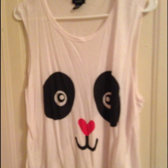 Panda face tank top