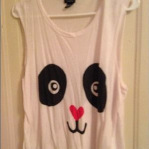 Panda face tank top