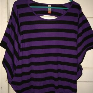 Purple and black shirt