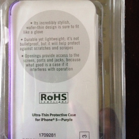 Purple iPhone 5 case - Picture 3 of 3