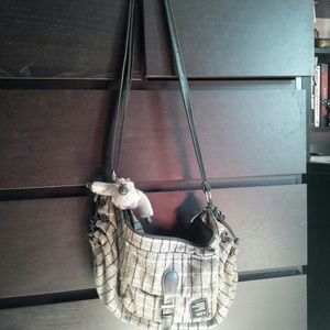 Kipling plaid gray shoulder bag! :D
