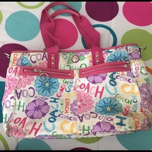 Coach baby bag