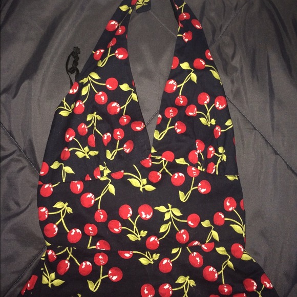 Rockabilly Cherry Flare Dress🍒 - Picture 2 of 4