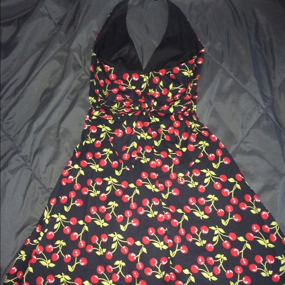 Rockabilly Cherry Flare Dress🍒 - Picture 3 of 4