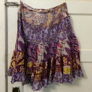 Flowy, colorful skirt