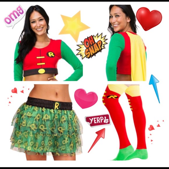 Sz 14-Complete ROBIN COSTUME - DC COMICS 💥💥
