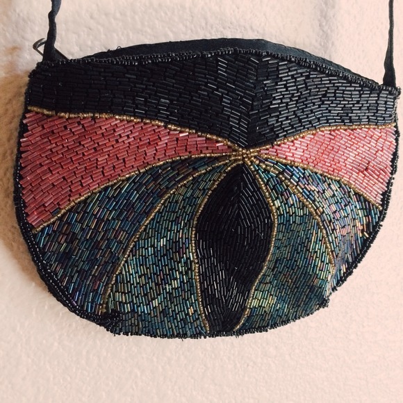 Beaded Cross Body Mini Handbag