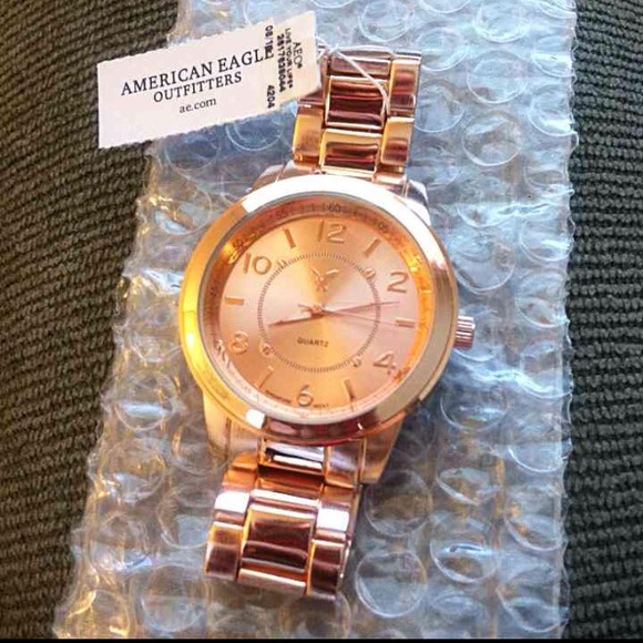 Rose gold watch