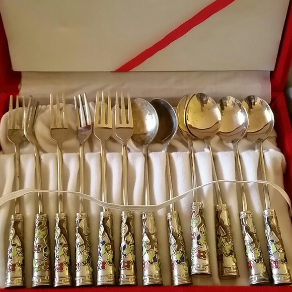 Antique silver cocktail party set