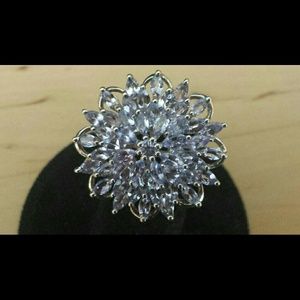 Tanzanite Cluster Ring