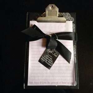 Gift set: Journal and clip board w/ small notepad