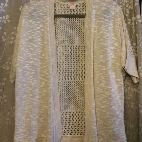 Beige knit cardigan
